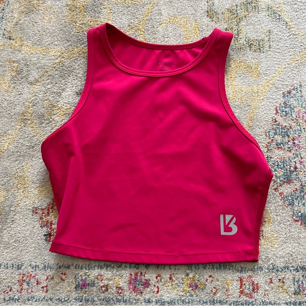 BuffBunny magenta workout crop top size small